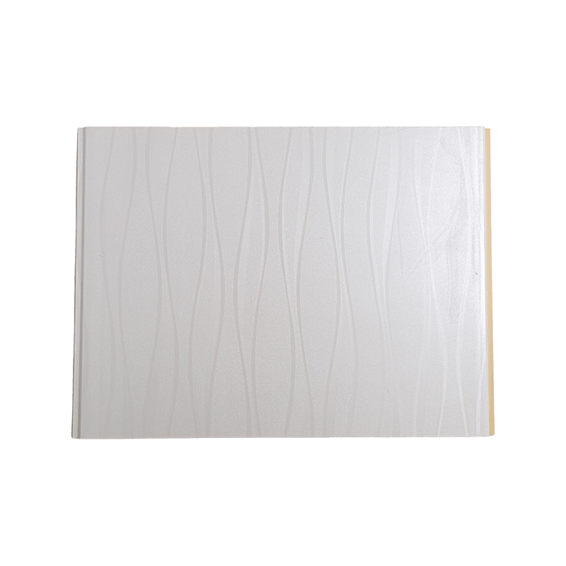 Revestimiento interno de PVC de 400*8 mm, láminas de revestimiento de baño - Costura en V