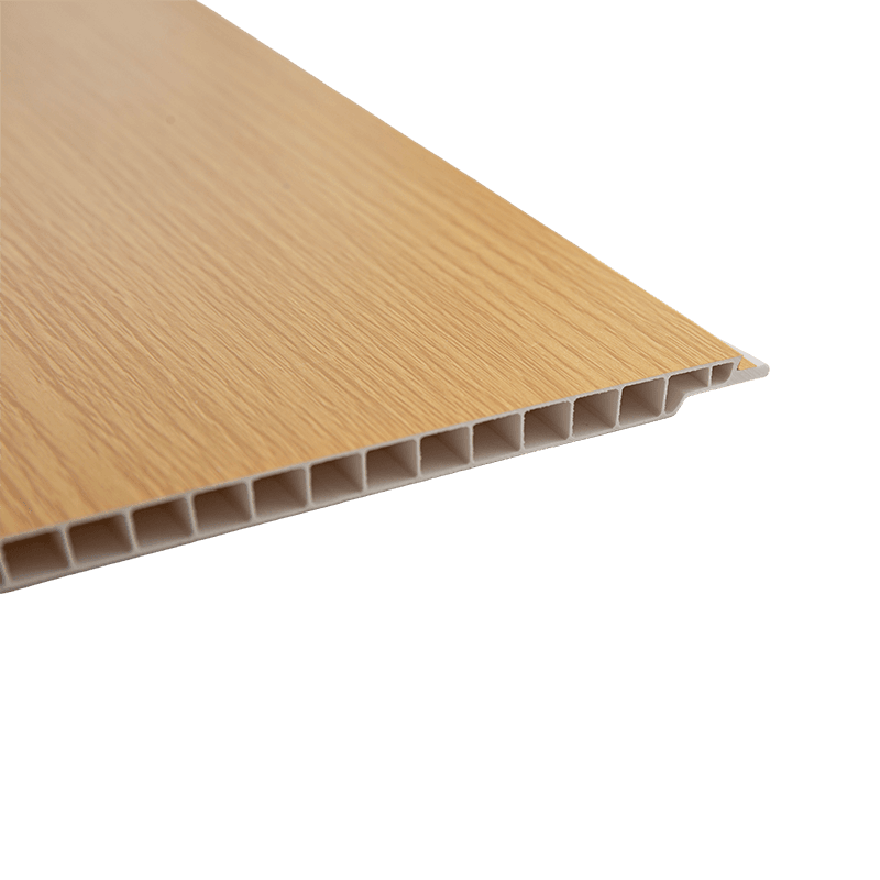 Paneles de revestimiento de pared de PVC de 400*9 mm, revestimiento con efecto madera de PVC - Costura en V