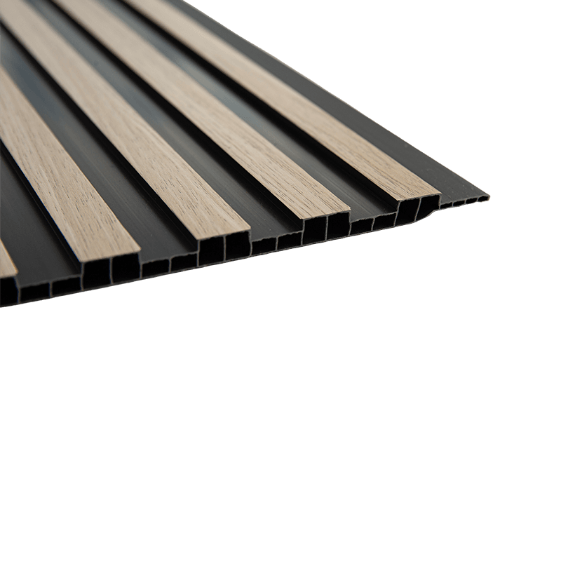 Hoja de panel de PVC de 300*10 mm para techo - Espacios negros Hoja de panel de PVC de 300*10 mm para techo - Espacios negros