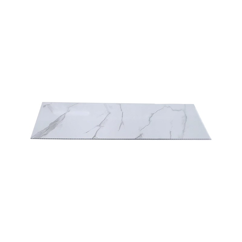 Paneles de pared de PVC con efecto mármol blanco de 1000*10 mm