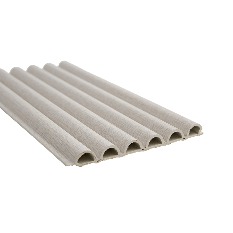 Panel de pared WPC con rejilla semicircular de 150*11 mm