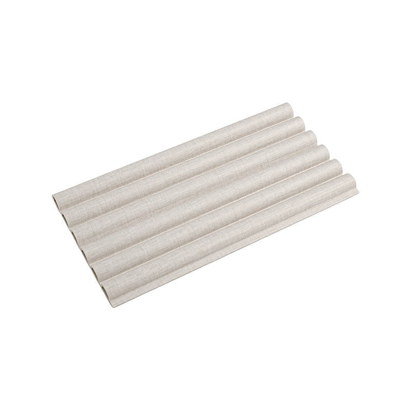 Panel de pared WPC con rejilla semicircular de 150*11 mm