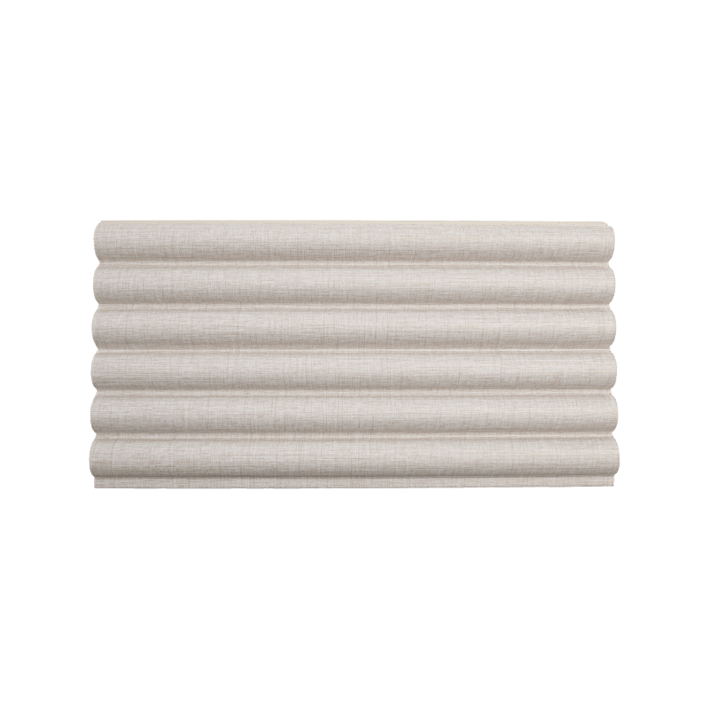 Panel de pared WPC con rejilla semicircular de 150*11 mm