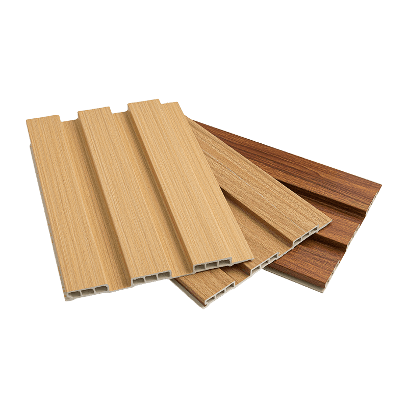 Panel de pared WPC con rejilla de doble foque de 200*14 mm