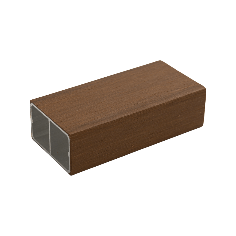 Tubo cuadrado de aluminio y plástico para exteriores de doble puerto de 40*80 mm Tubo cuadrado de aluminio y plástico para exteriores de doble puerto de 40*80 mm