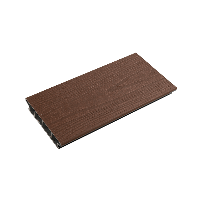 Pisos de aleación de aluminio con relieve de grano de madera, terrazas compuestas de aluminio para exteriores - Marrón