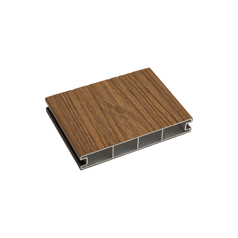 Pisos de aleación de aluminio con relieve de grano de madera, terrazas compuestas de aluminio para exteriores - Marrón Pisos de aleación de aluminio con relieve de grano de madera, terrazas compuestas de aluminio para exteriores - Marrón
