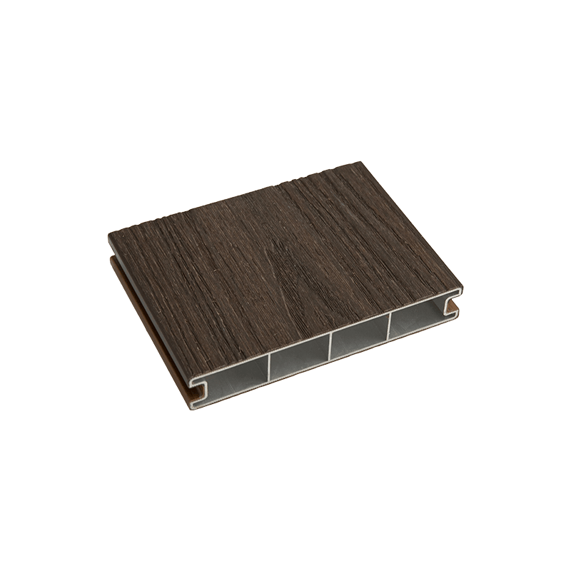 Pisos de aleación de aluminio con relieve de grano de madera, terrazas compuestas de aluminio para exteriores - Marrón Pisos de aleación de aluminio con relieve de grano de madera, terrazas compuestas de aluminio para exteriores - Marrón