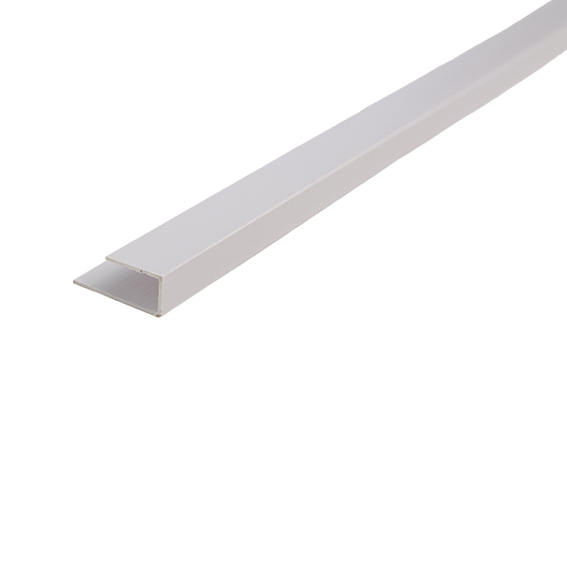 Altura 1,0 cm, 140 g/m Perfiles de molduras de rodapiés de PVC para acabado de bordes