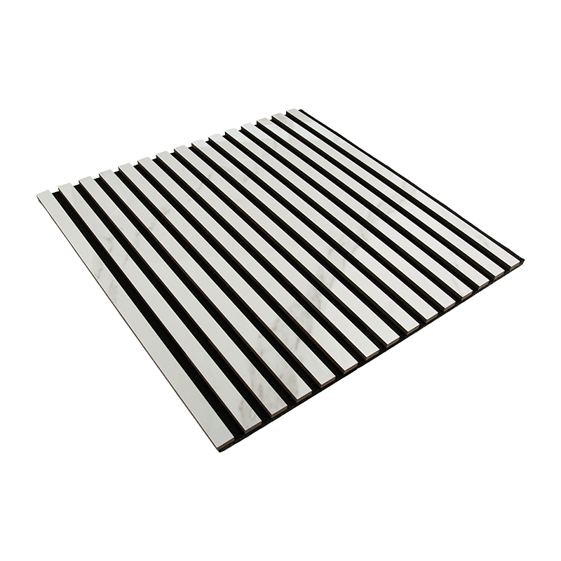 Panel absorbente de sonido de parrilla de barra recta - Patrón de mármol