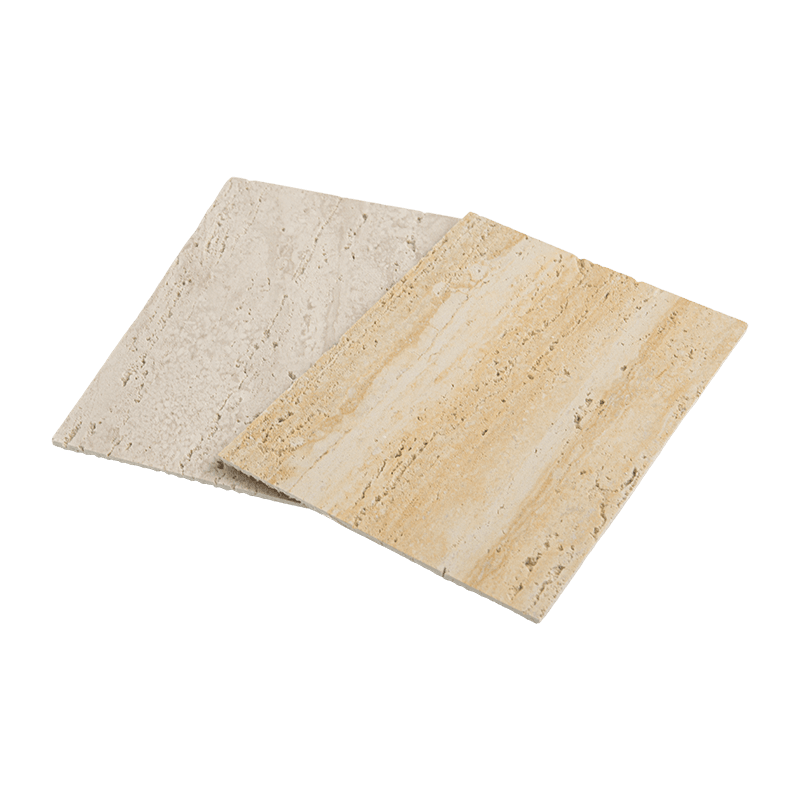Revestimiento de arcilla flexible de travertino