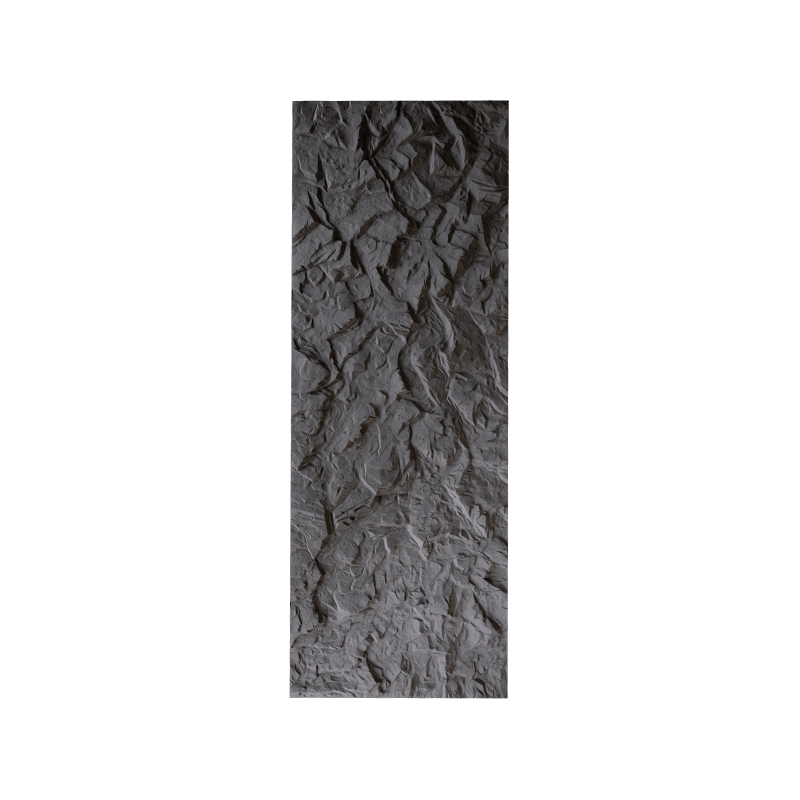 Panel de piedra PU con patrón de piedra negra espacial