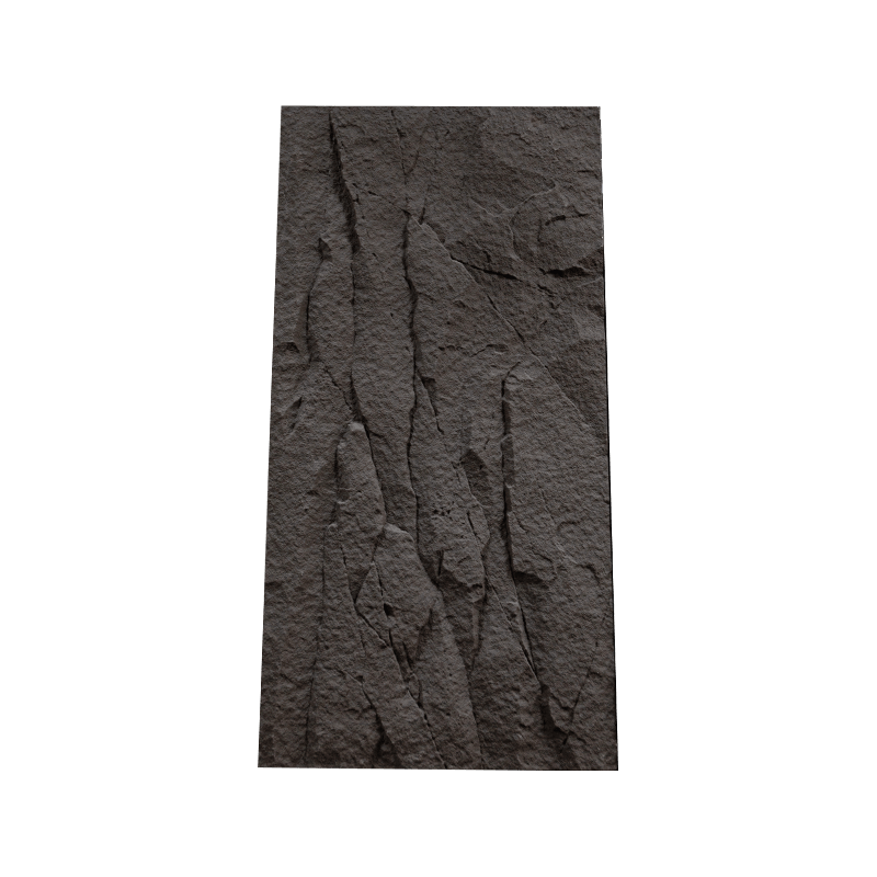 Panel de piedra PU con patrón de piedra negra espacial