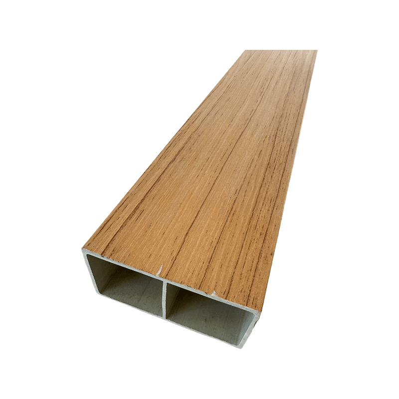 Tubo cuadrado de PVC de doble puerto de 50*100 mm