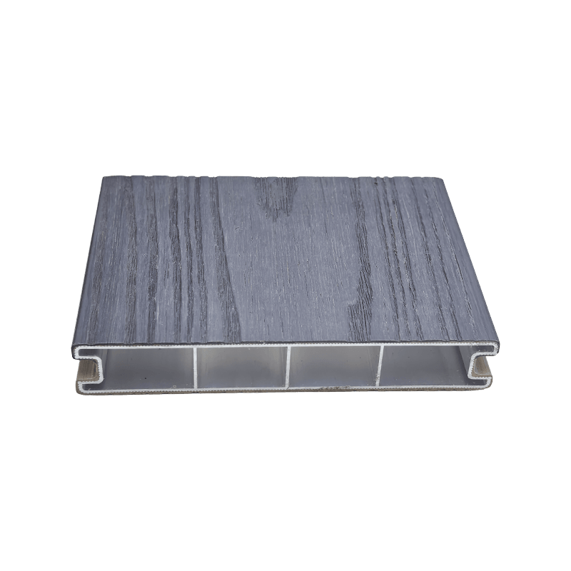 Pisos de aleación de aluminio con relieve de grano de madera, terrazas compuestas de aluminio para exteriores - Gris Pisos de aleación de aluminio con relieve de grano de madera, terrazas compuestas de aluminio para exteriores - Gris